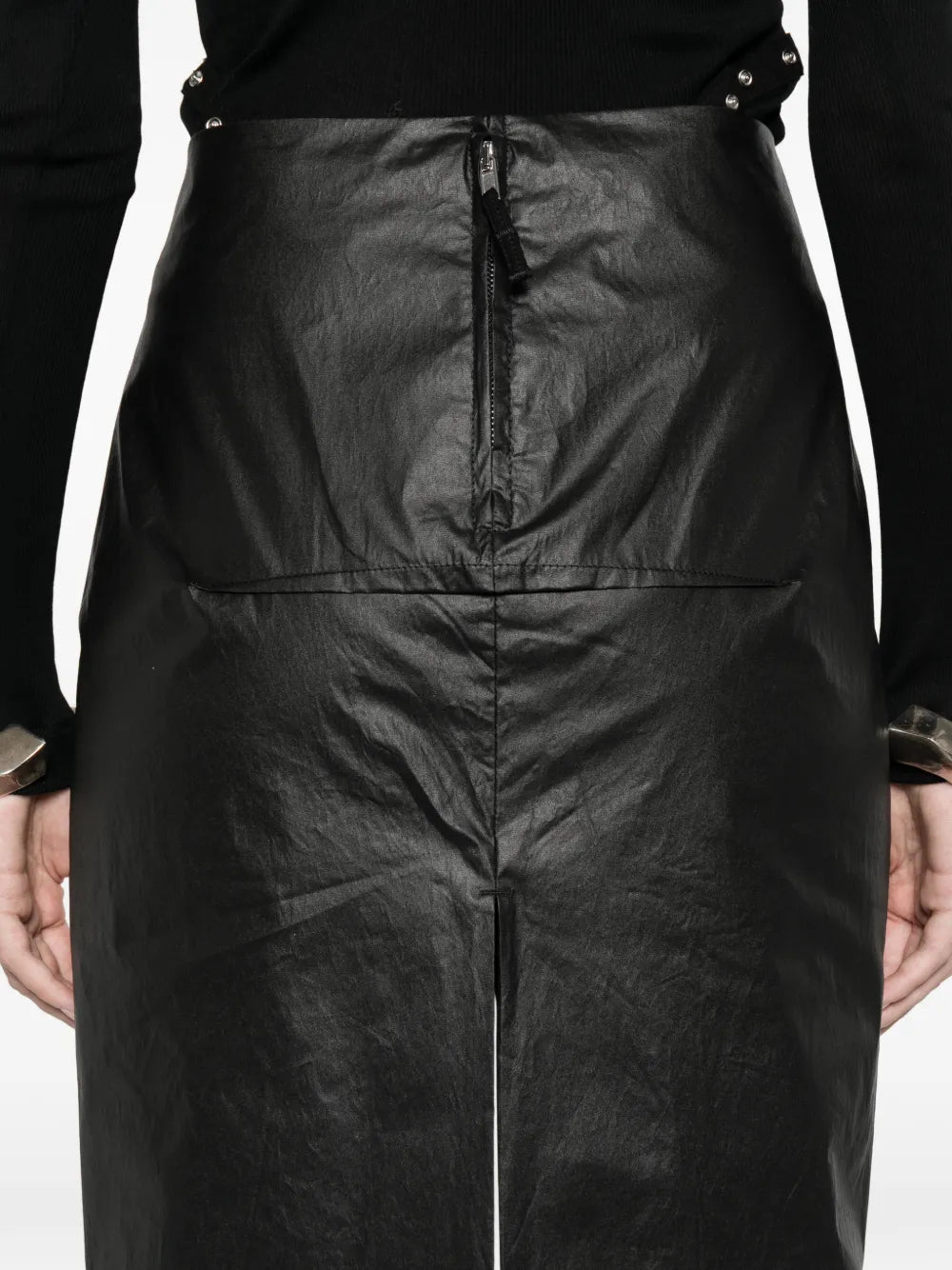 Rick Owens Sliced Skirt in Black