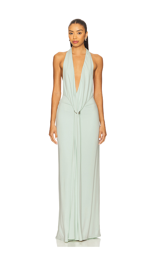 MISHA The Unity Jersey Dress in Mint. XXL also in