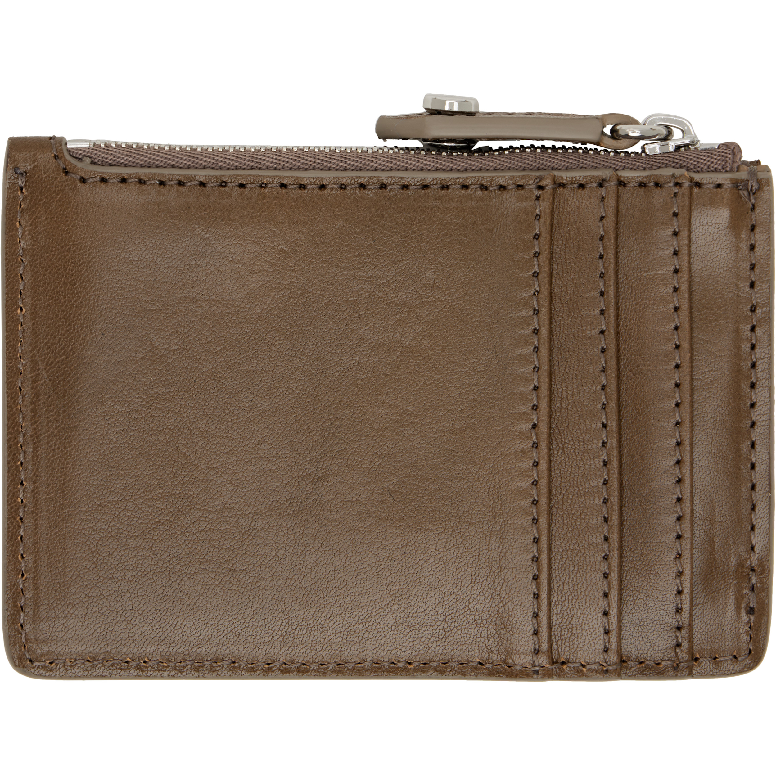 Brown Slim Long Card Holder