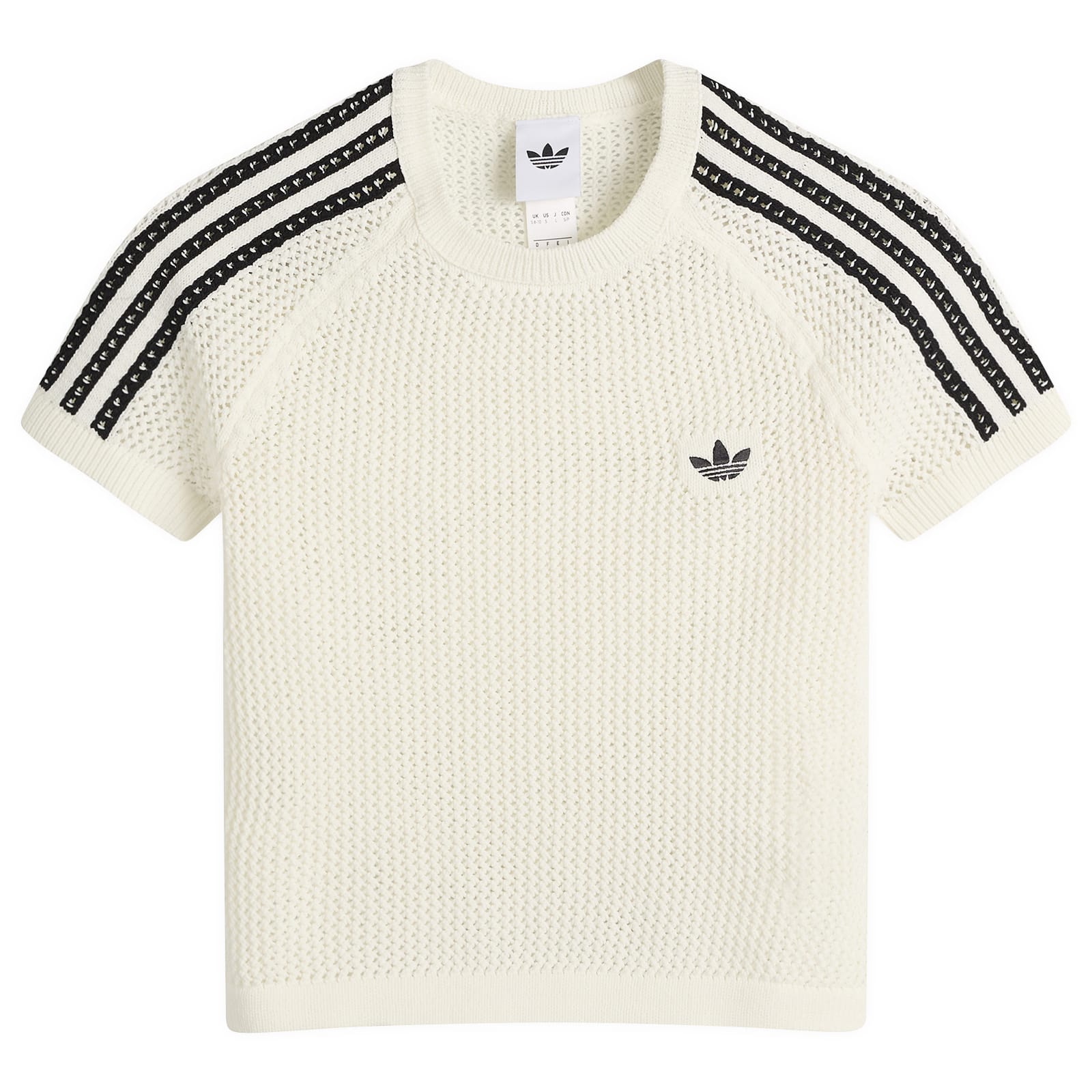 Women's Crochet T-Shirt Off White