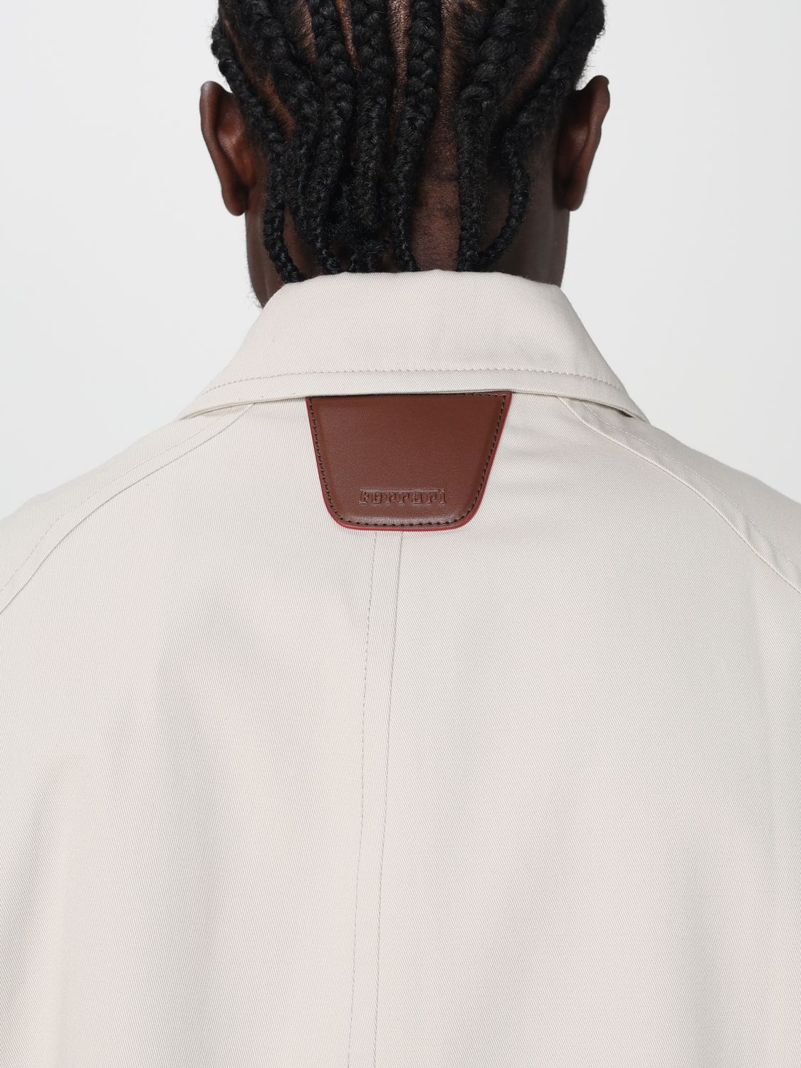 Ferrari cotton gabardine bomber jacket - Neutrals