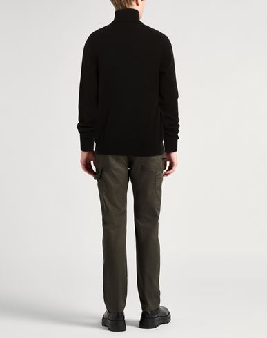 Man Turtleneck Black Size 48 Cashmere, Polyamide, Elastane