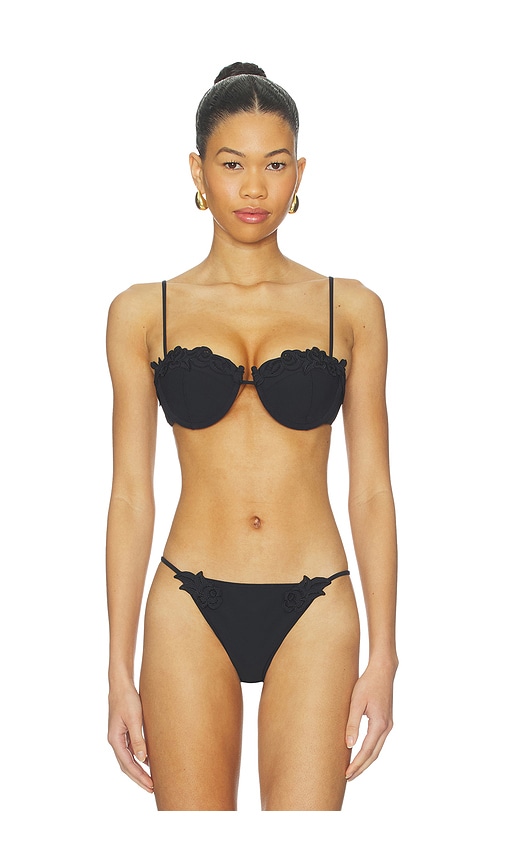 Cult Gaia Greta Bikini Top in Black. - L also in M
