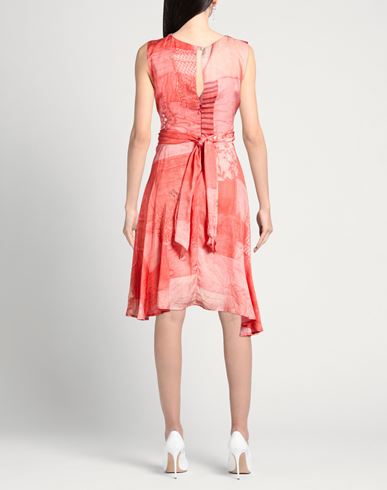 Woman Mini dress Coral Size S Viscose, Polyester