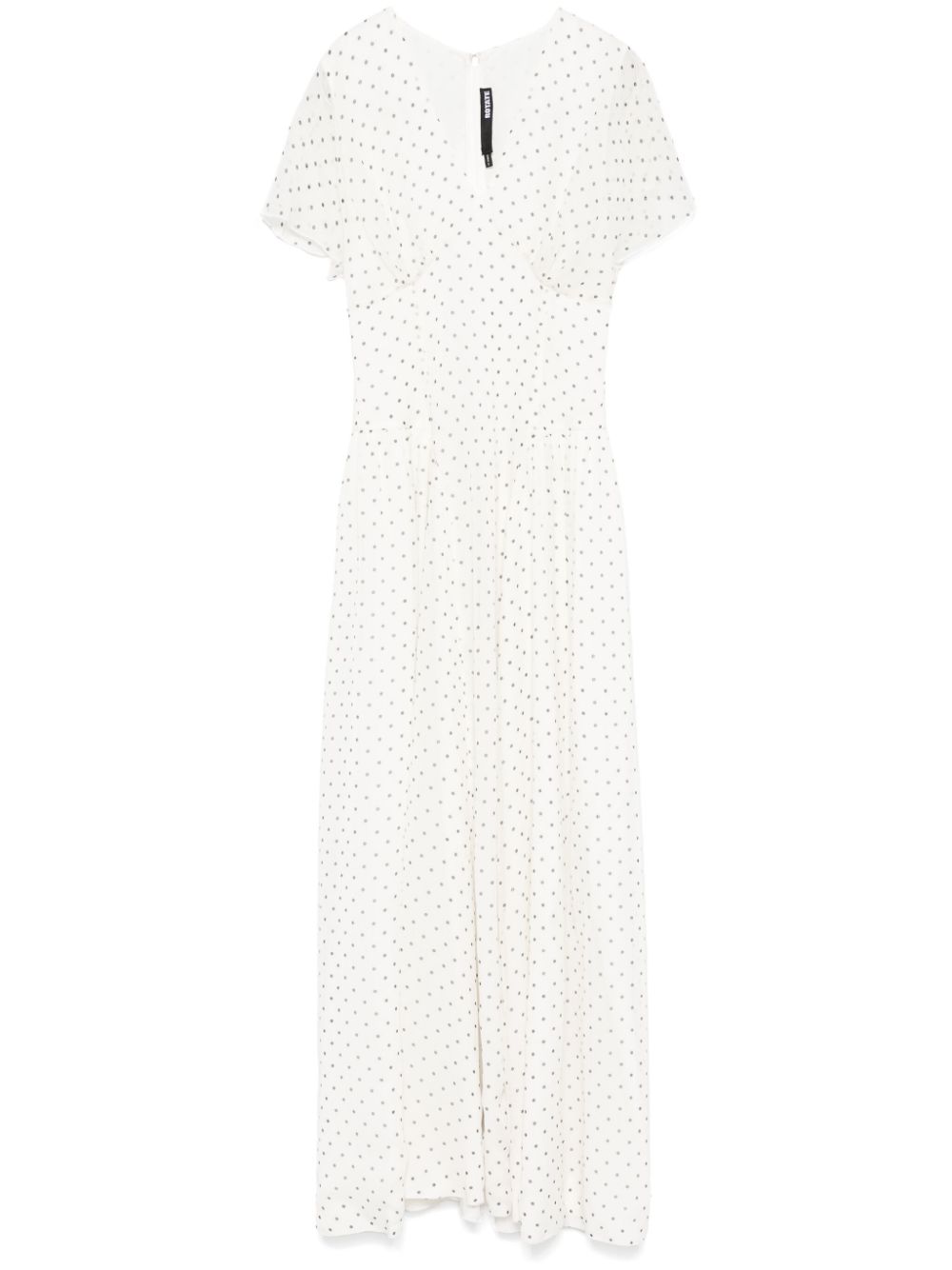V-neck maxi dress - White