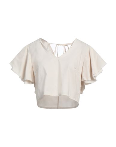 Woman Top Beige Size S Cotton