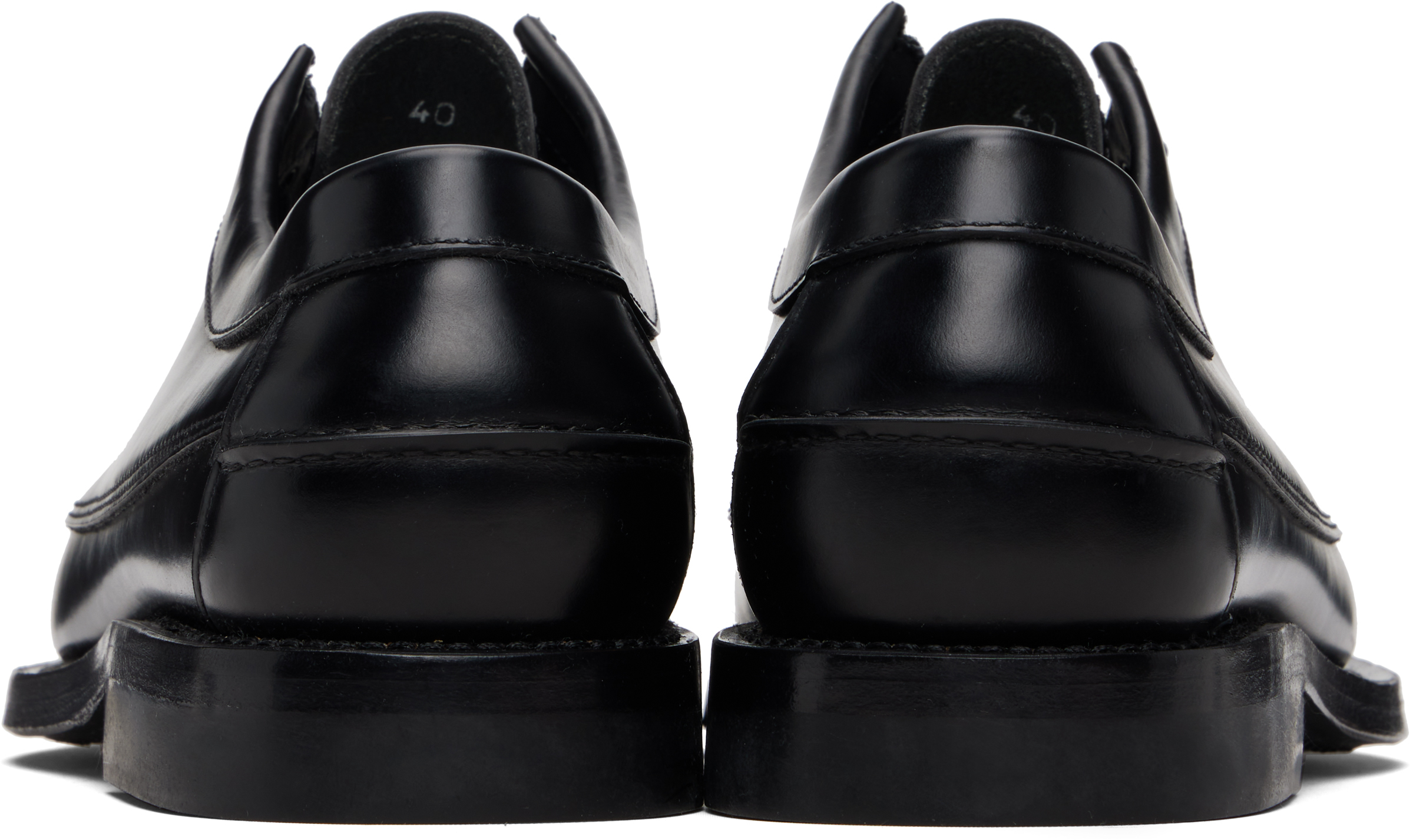 Black Priego Squared Derbys