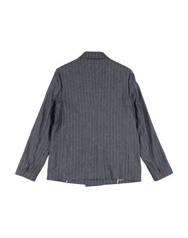 Kid Boy Blazer Blue Size 12 Cotton, Linen, Polyester