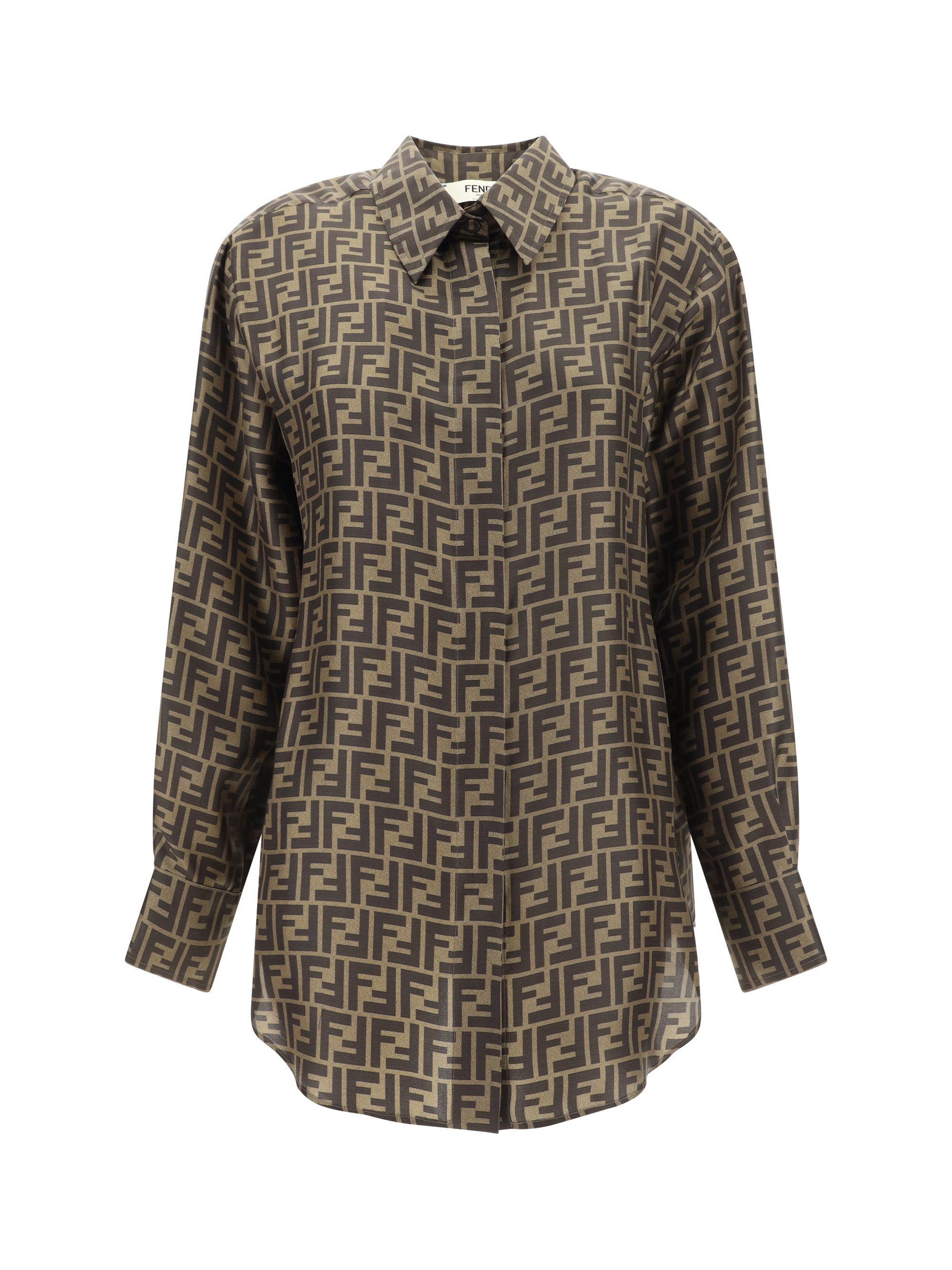 Ff Motif Twill Shirt