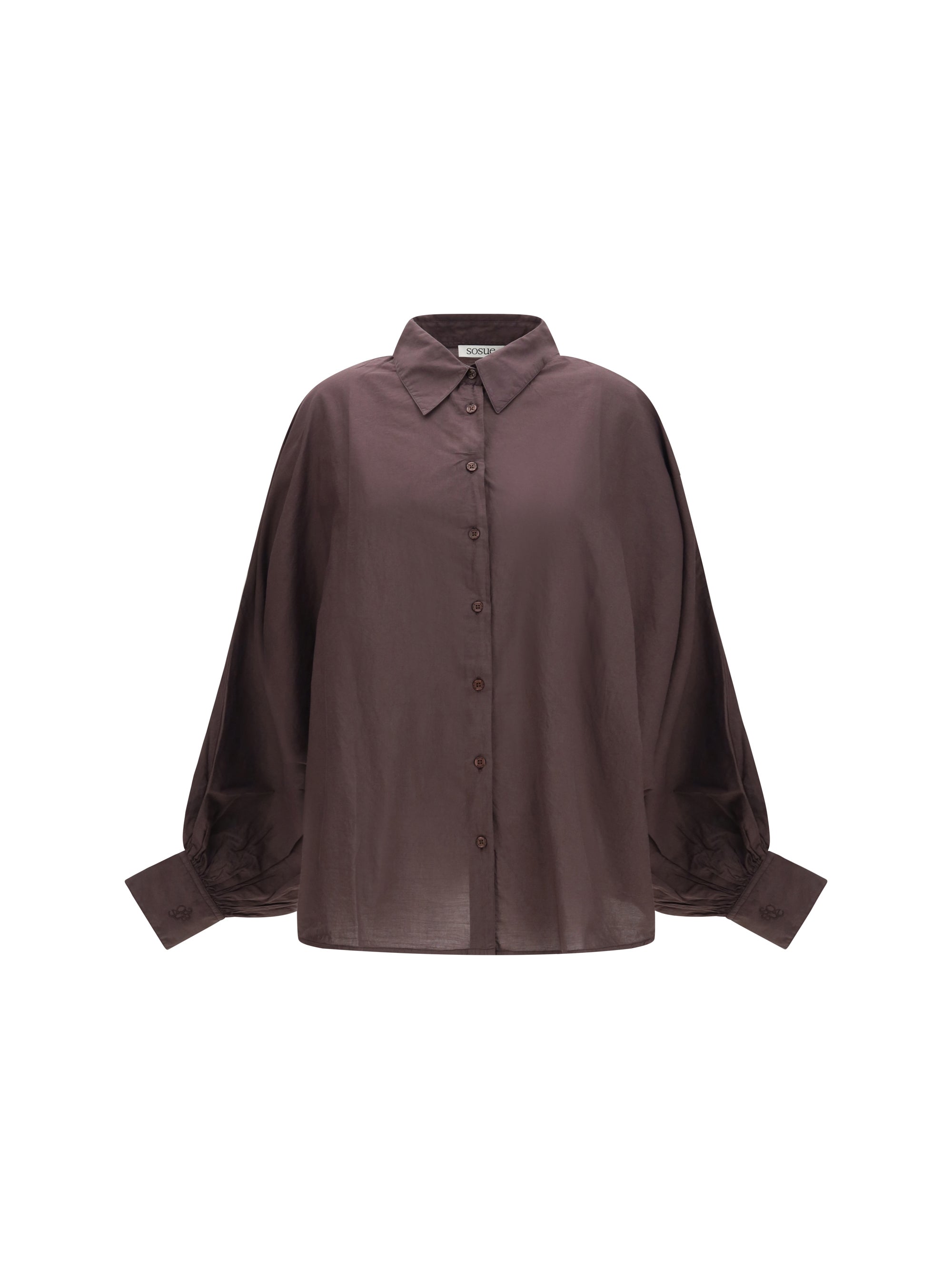 Antonia Voile Shirt — Brown