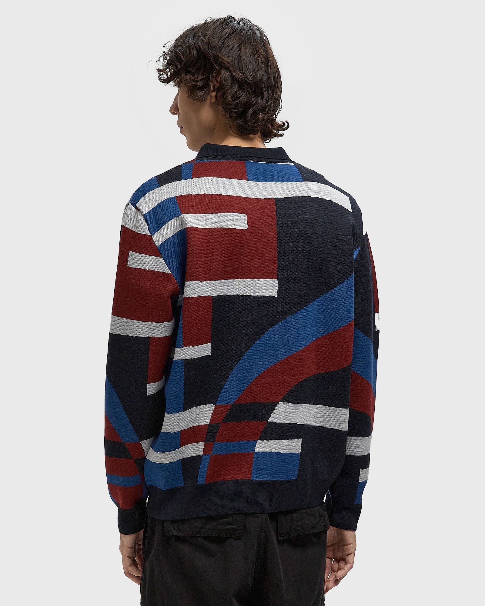 VERTICAL FOREST KNITTED POLO multi male Polos now available at BSTN
