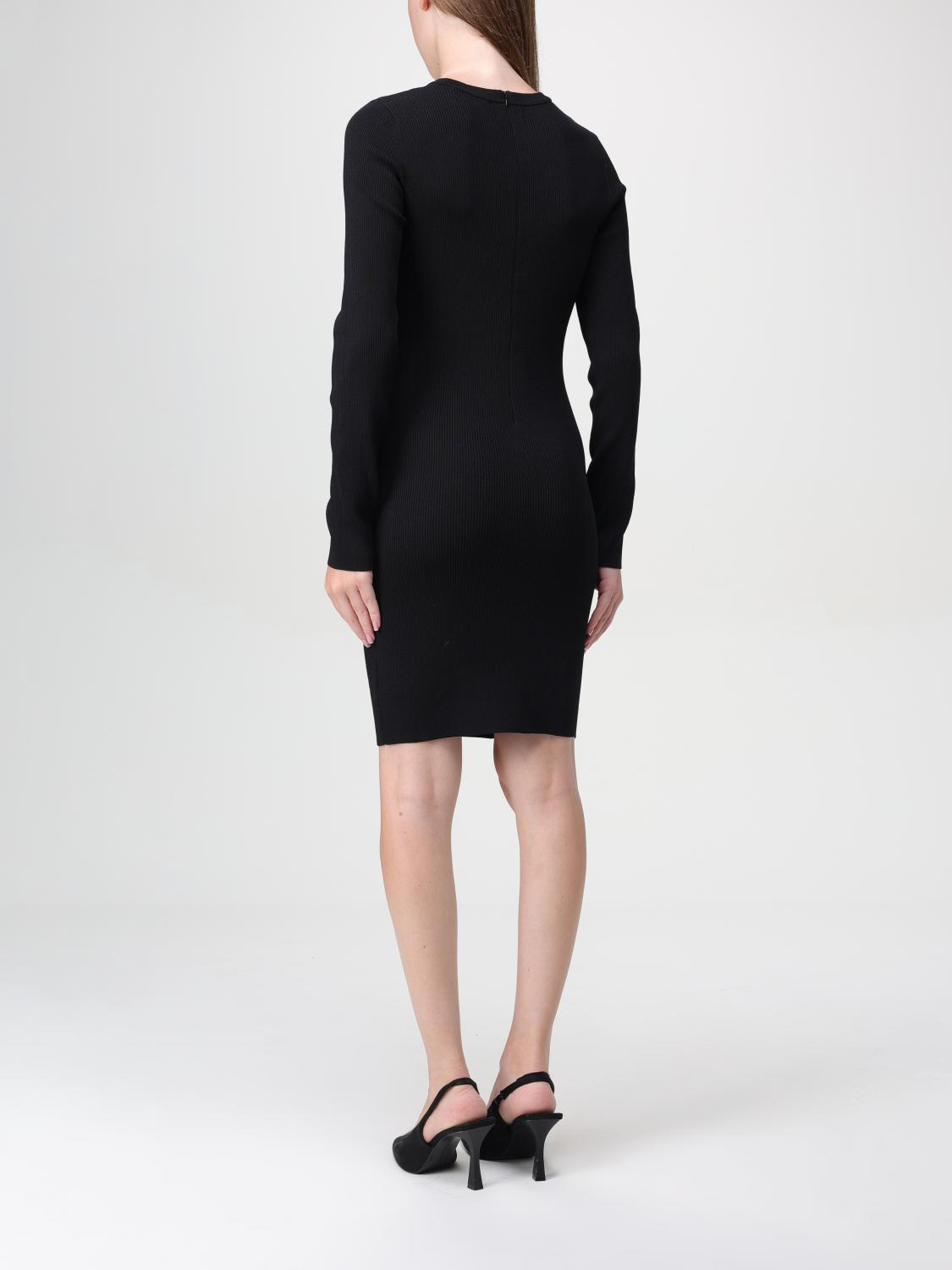 Drawstring detail dress - Black