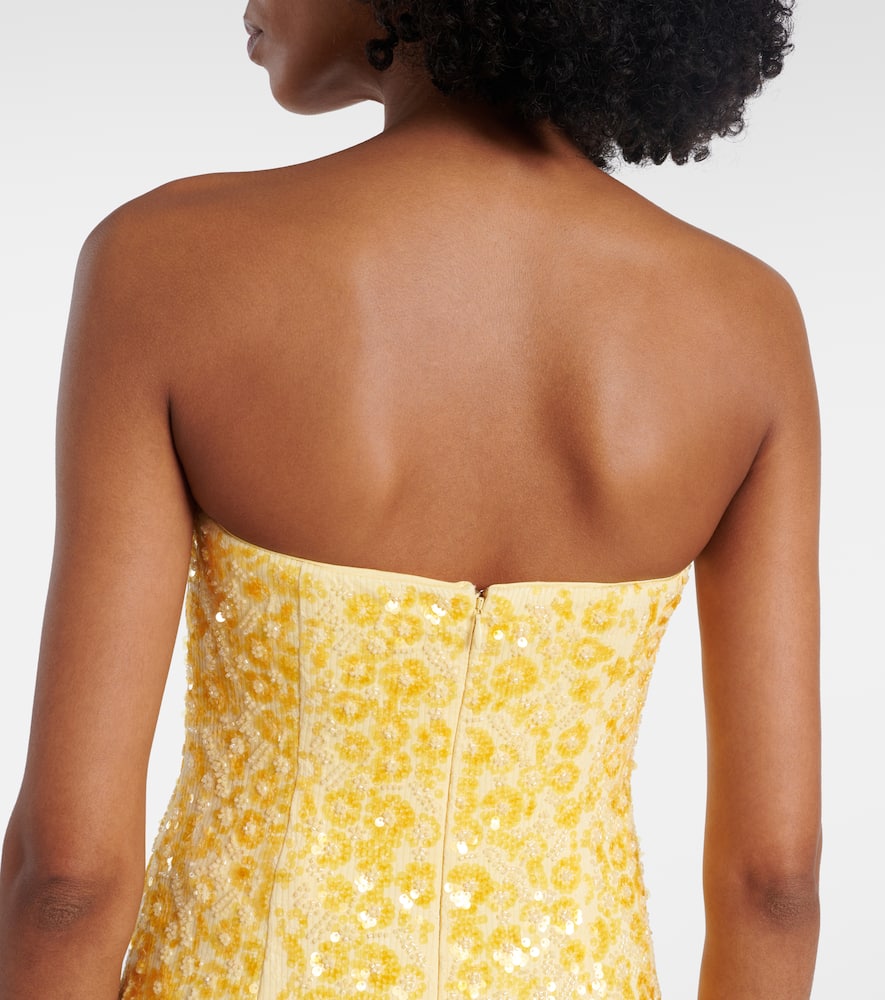 Simkhai Savia strapless embellished gown