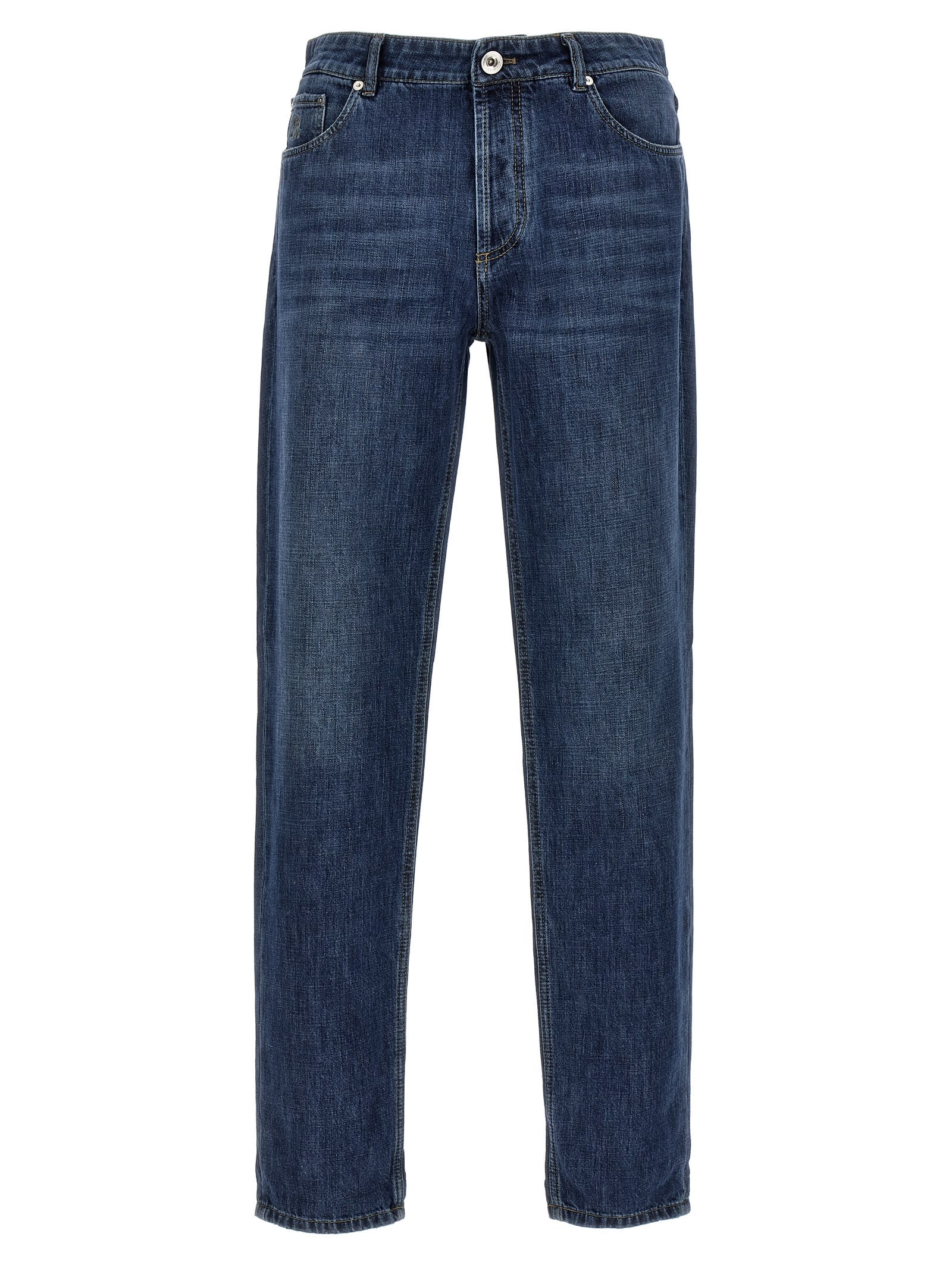 Mid-rise slim jeans - Blue