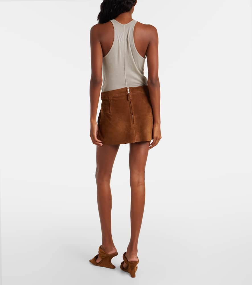 Fog suede miniskirt