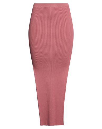 Woman Maxi skirt Antique rose Size L Viscose, Polyester, Polyamide, Elastane