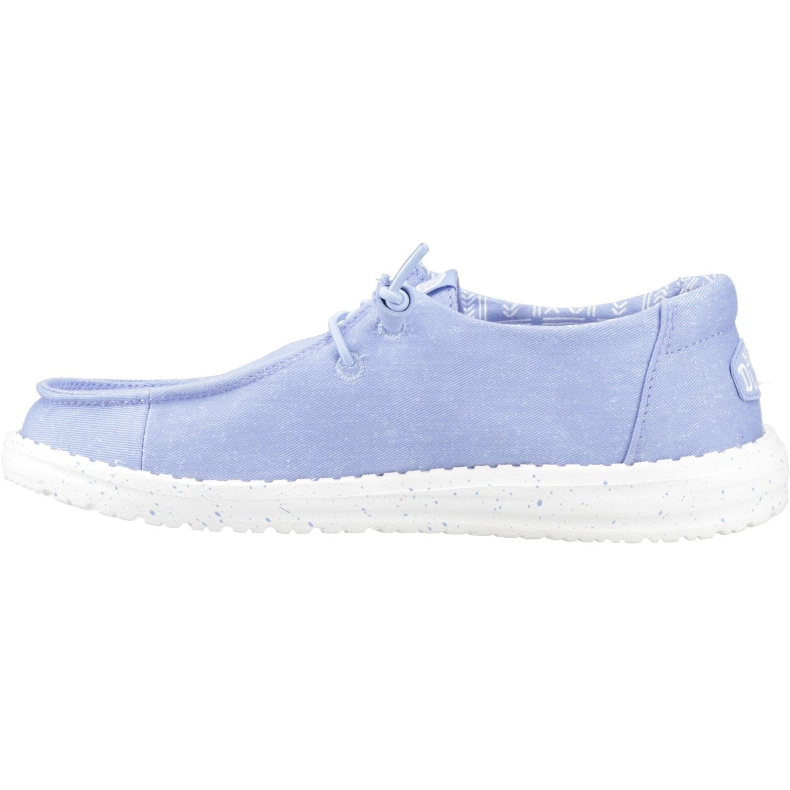 Heydude Wendy Stretch Canvas Textile Women's Hydrangea Blue Loafer