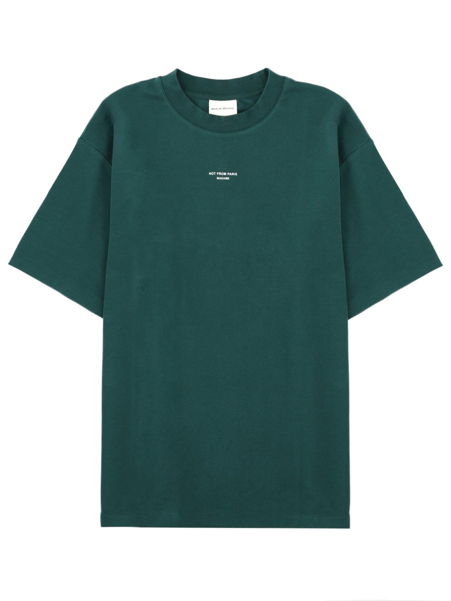 Drôle De Monsieur Slogan Regular Fit T-Shirt