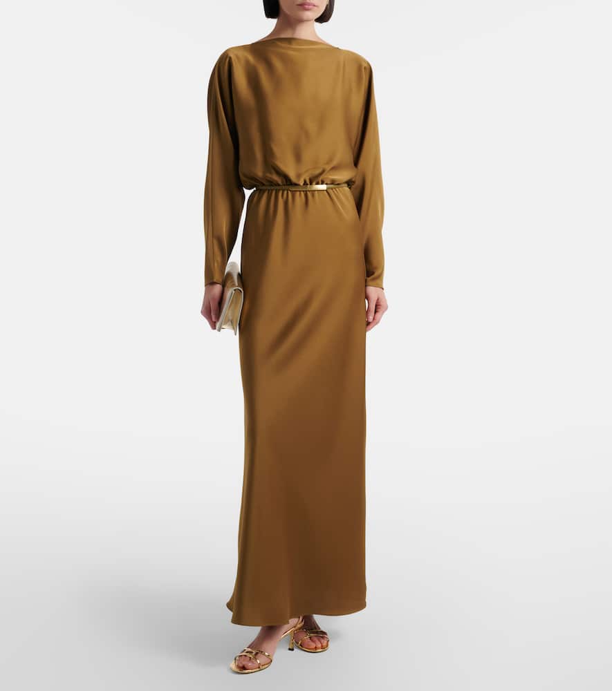 Pentola satin cocktail dress