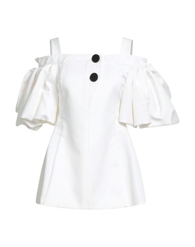 Woman Mini dress White Size 4 Cotton