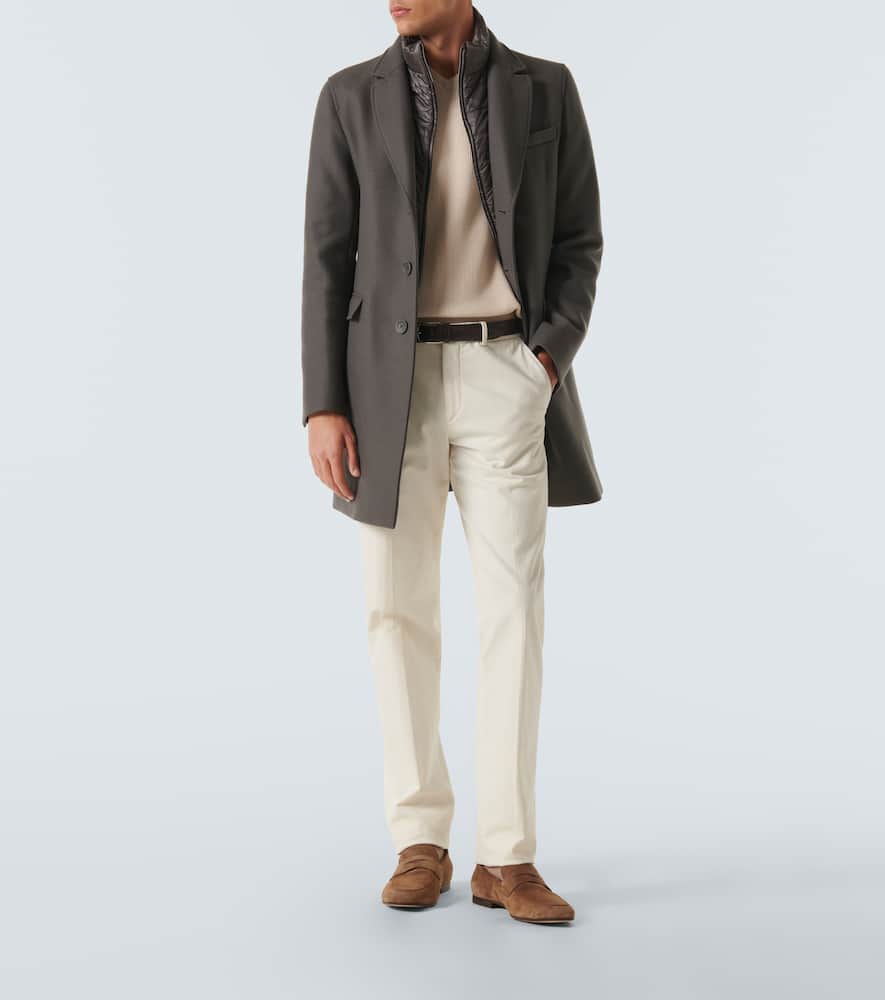 Wool-blend overcoat