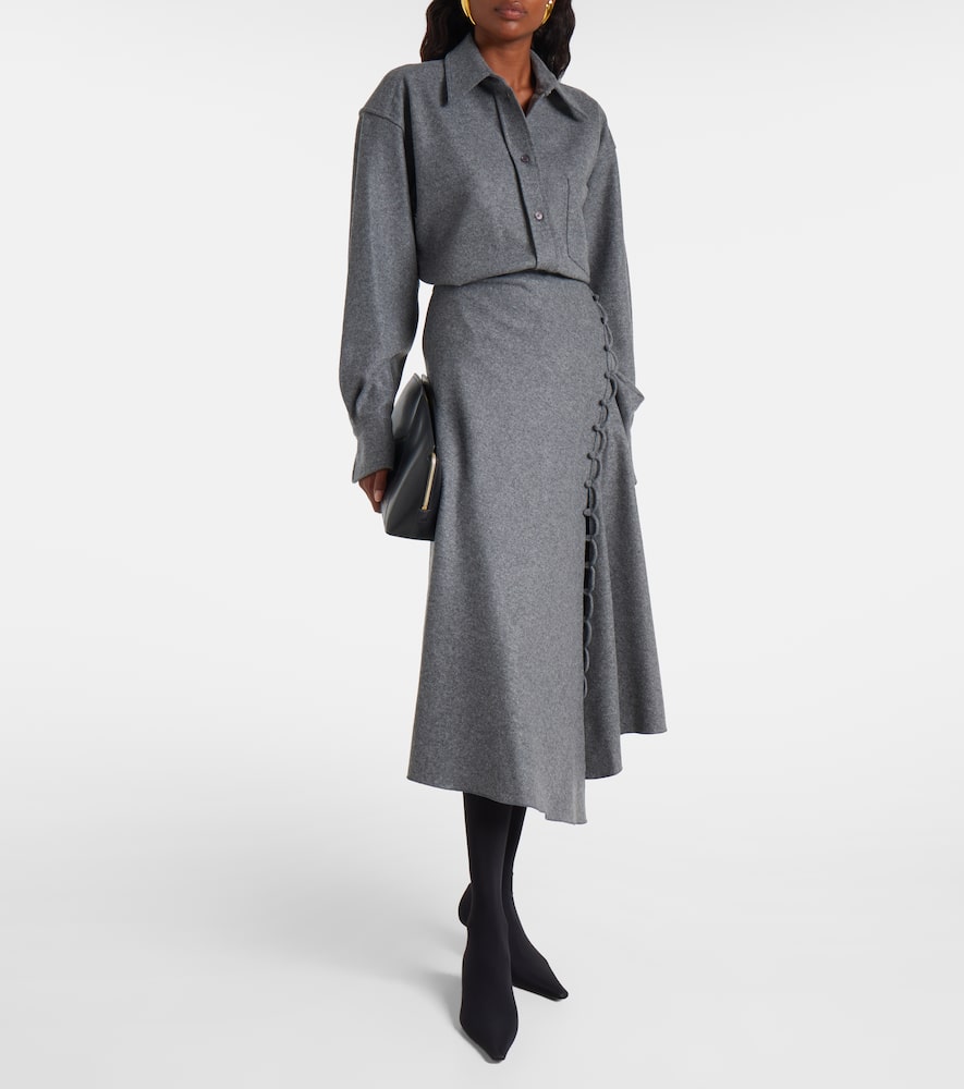 Wool and cashmere shirt