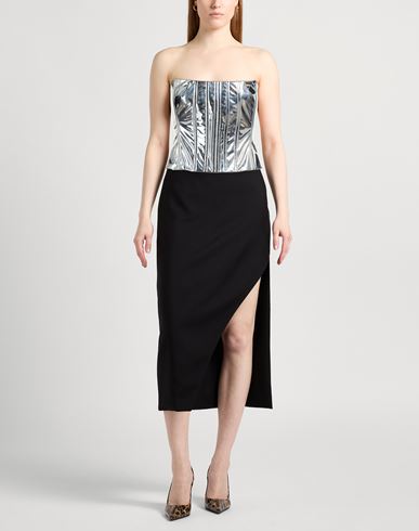Woman Top Silver Size 4 Polyamide, Elastane