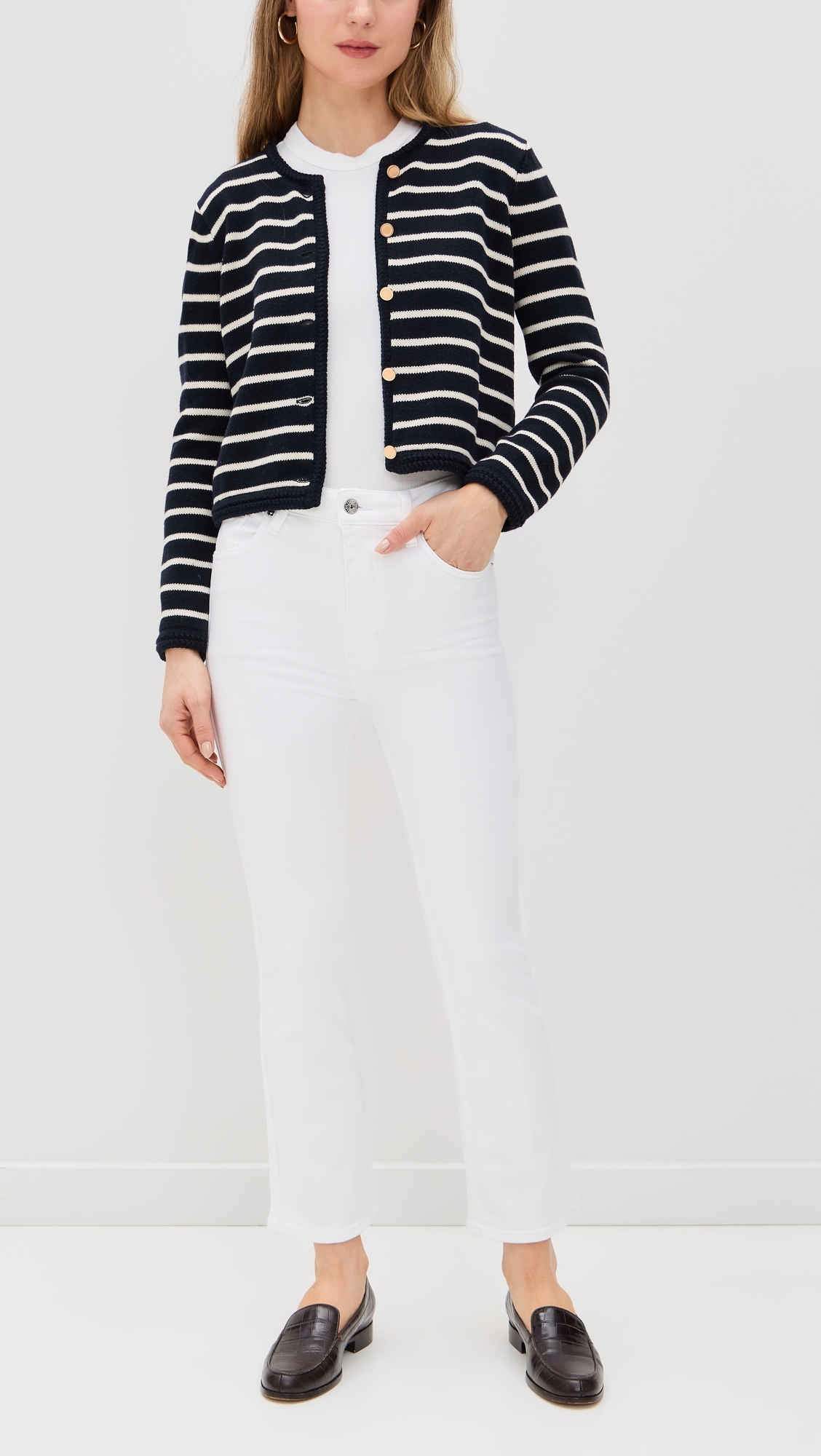 The Reboot Crop Jeans White