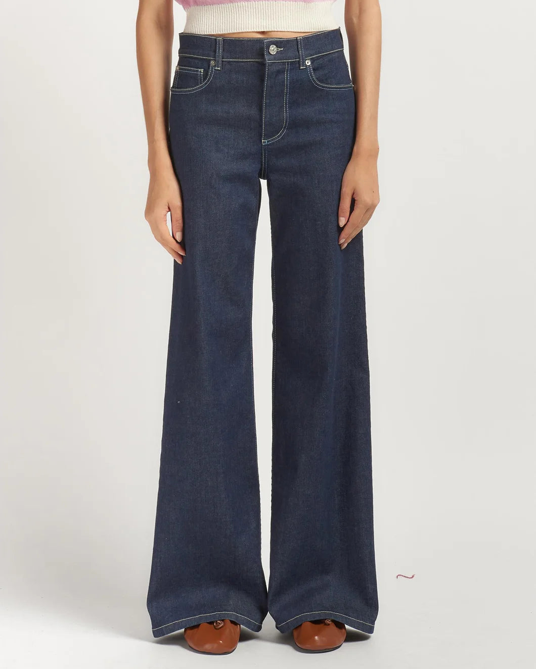 Stretch Denim 5-Pocket Trousers