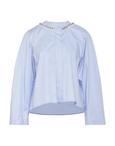 Woman Shirt Lilac Size 1 Cotton, Elastane
