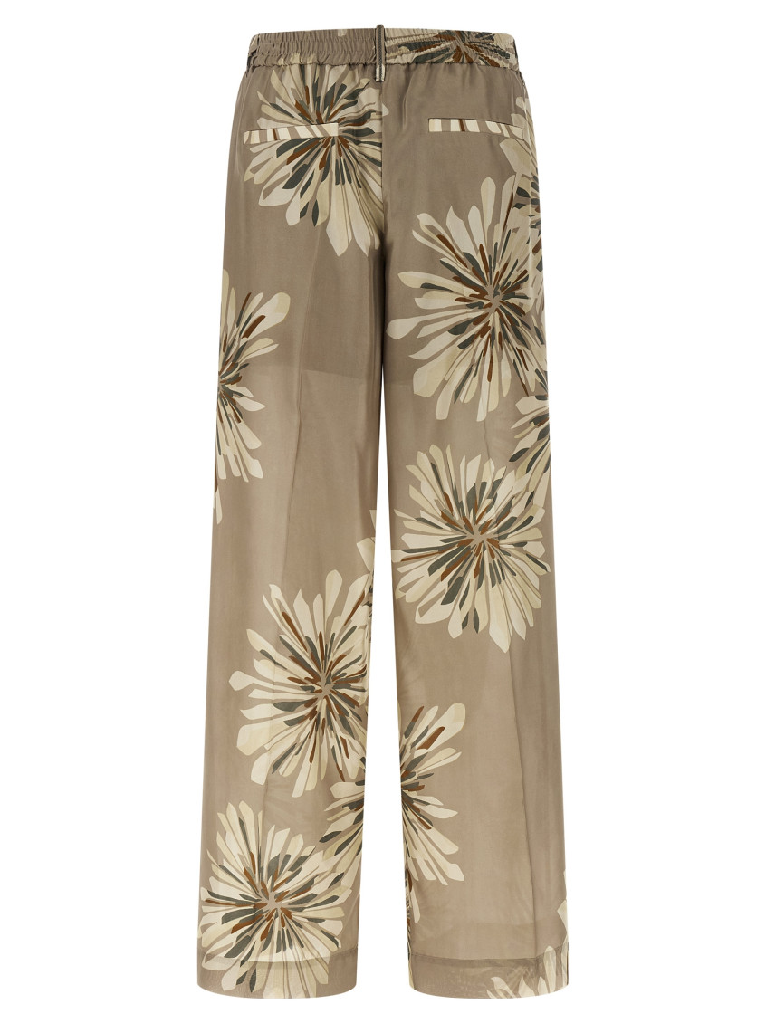Printed Silk Trousers