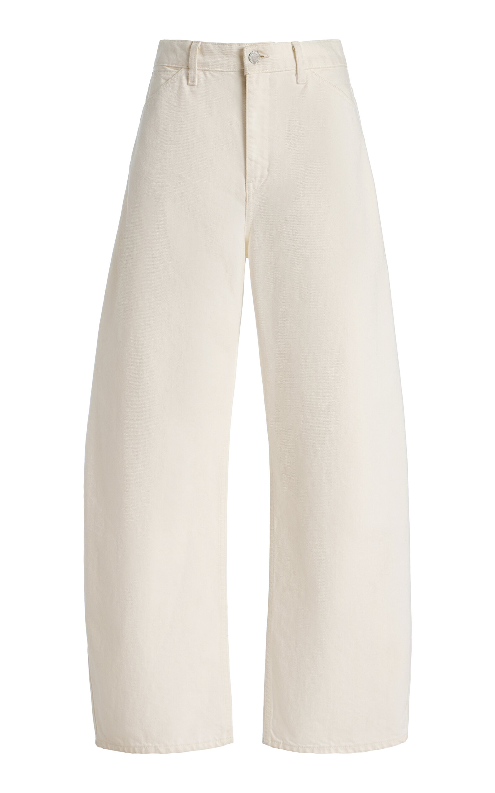 Tribeca Stretch Mid-Rise Barrel-Leg Jeans
