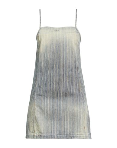 Woman Mini dress Blue Size L Cotton