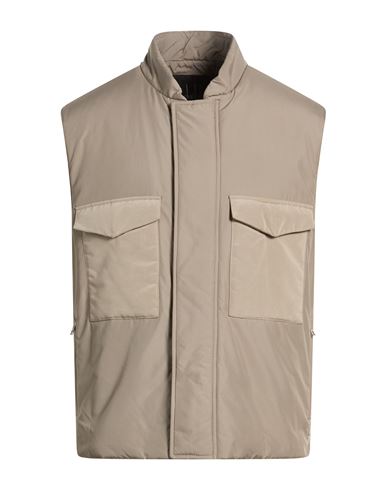 Man Vest Taupe Size L Polyester