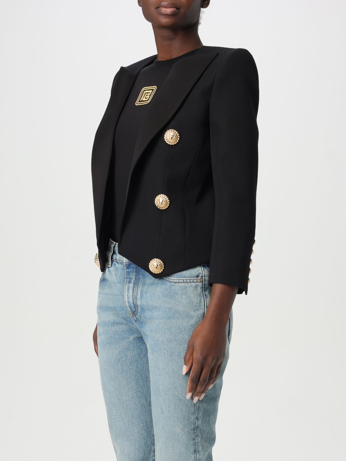 Balmain Grain de poudre blazer - Zwart