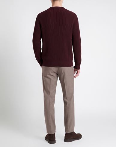 Man Sweater Chocolate brown Size 36 Virgin Wool