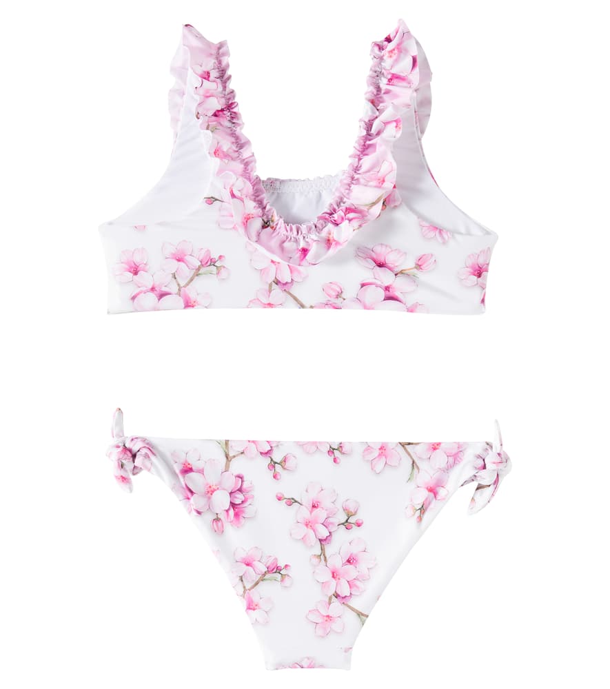 Monnalisa Ruffled floral bikini