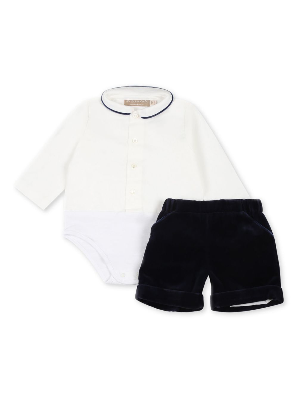Two-tone baby set - Blue