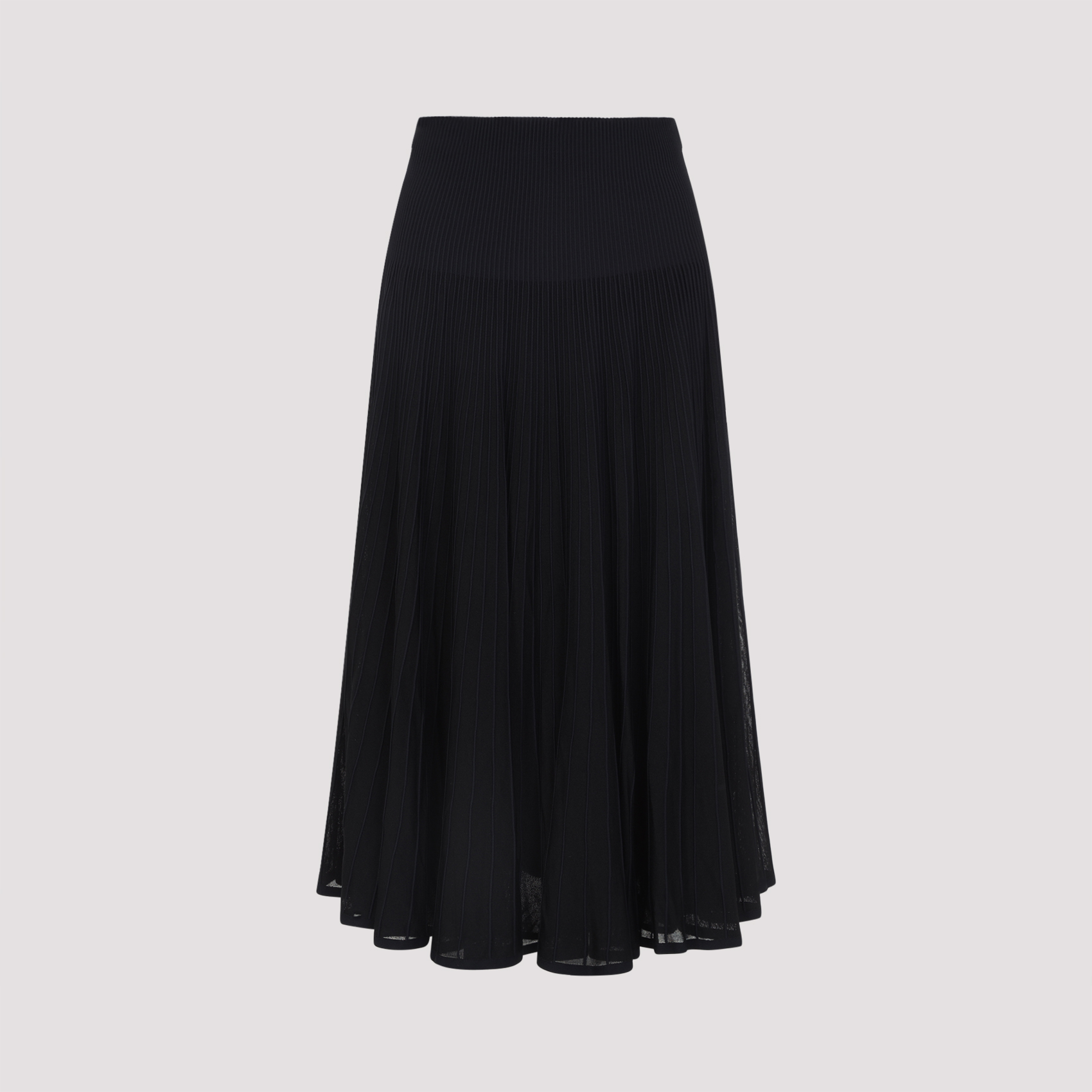 Celia Mid Long Skirt Black - Women