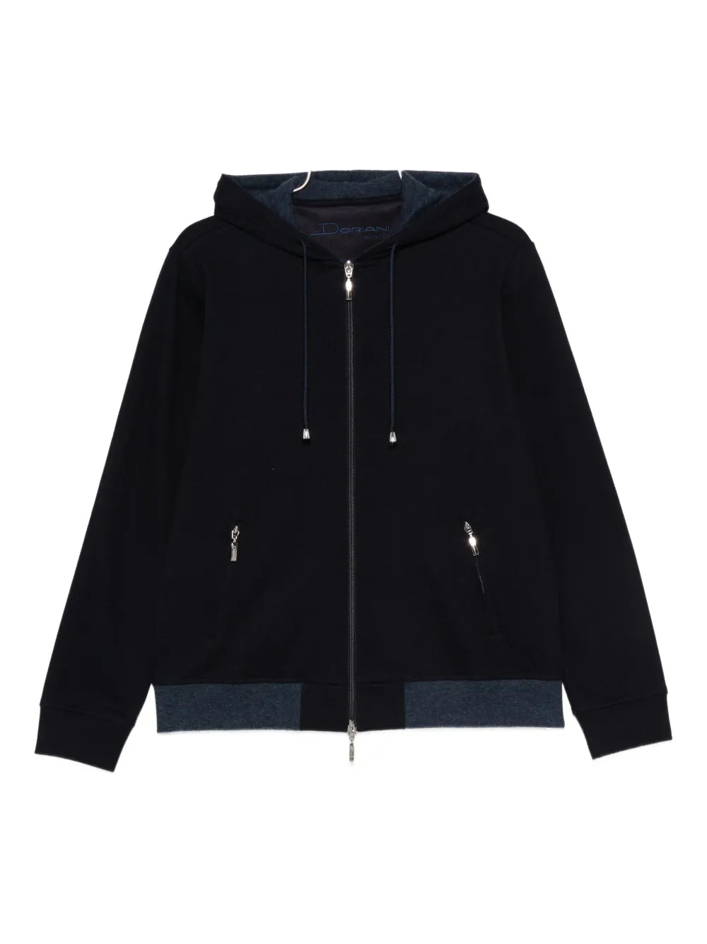 Zip-Fastening Hoodie — Black