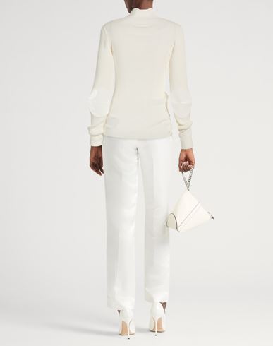 Woman Turtleneck White Size M Cotton, Polyamide