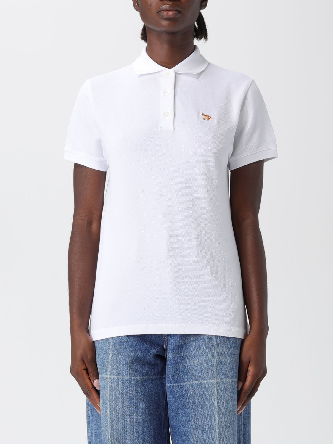 Polo Shirt MAISON KITSUNÉ Woman color White