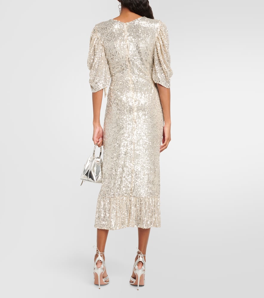 Drama sequined midi dress