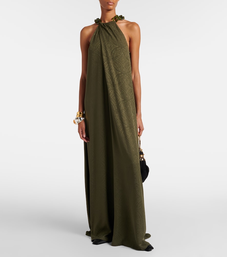 Parc printed silk maxi dress
