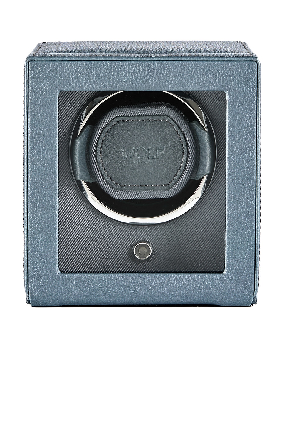 WOLF Cub Single Watch Winder With Cover in Future Grey - Grey. a