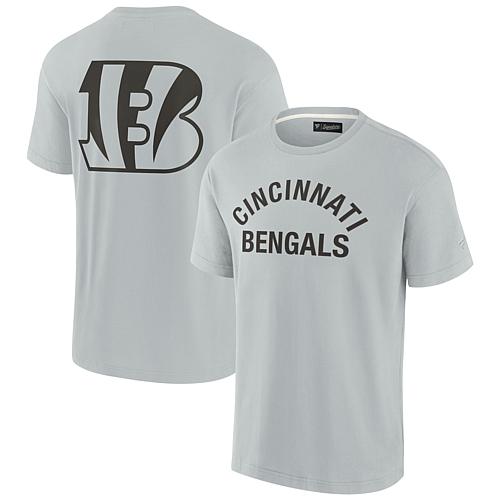 Unisex Gray Cincinnati Bengals Super Soft Short Sleeve T-Shirt