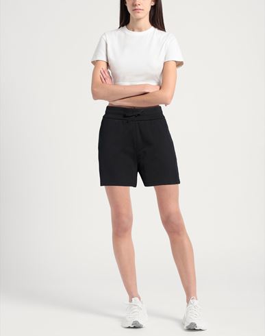 Woman Shorts & Bermuda Shorts Black Size M Cotton