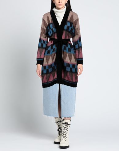 B. yu Woman Cardigan Azure Size M Acrylic, Mohair wool, Polyamide