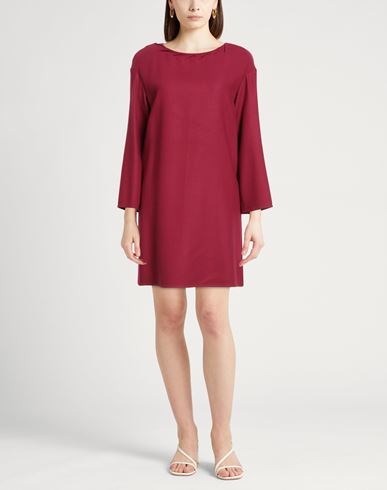 Woman Mini dress Garnet Size 6 Viscose, Virgin Wool, Elastane