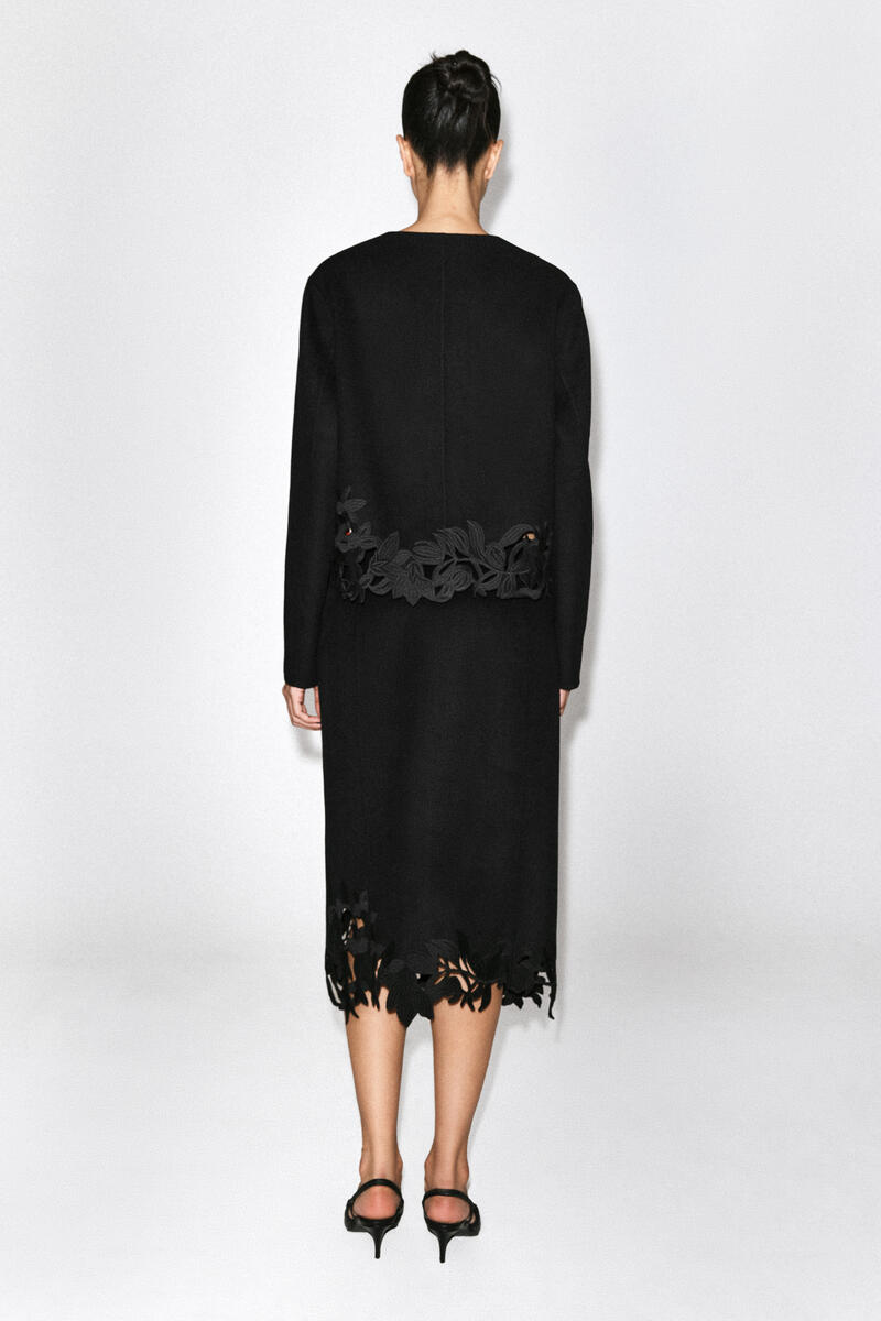 Embroidered Double-Faced Wool Jacket